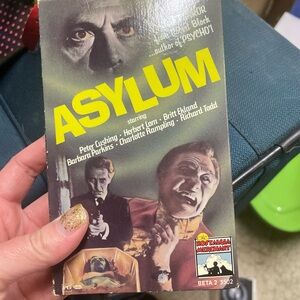 Vintage rare Asylum movie Betamax tape